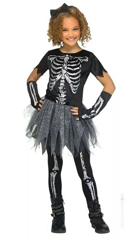 New girls glitter skeleton - new,