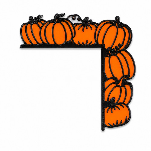 Set pumpkin door corner - pumpkin,