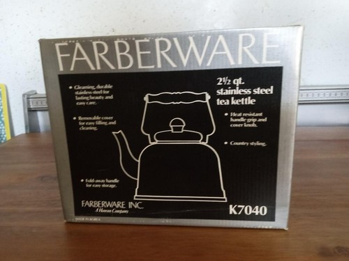 Vintage farberware tea pot - farberware,