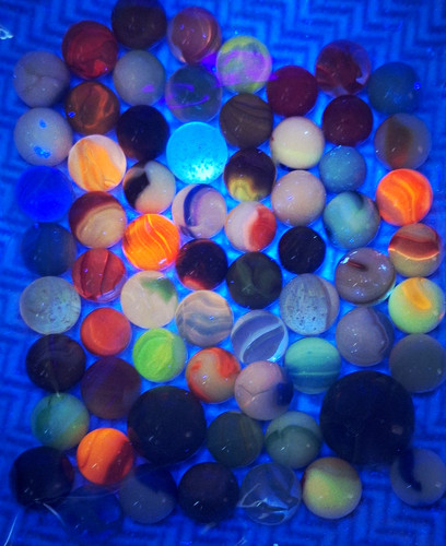 Lot vintage marbles pre - 65,