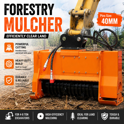 Hydraulic forestry mulcher for - mulcher,