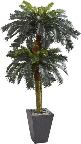 Artificial double sago palm - 6',