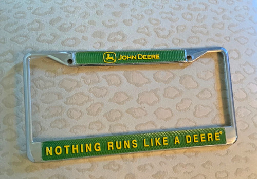 John deere license plate - john, frame
