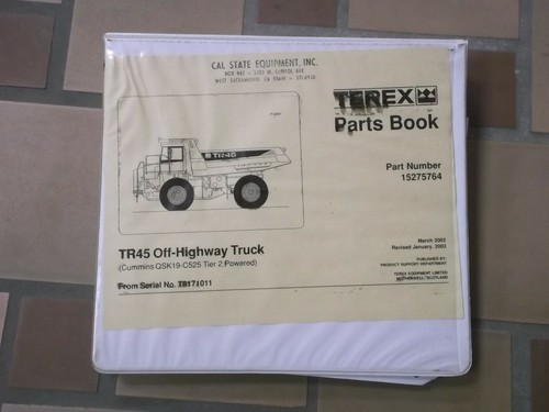 Terex tr45 rear dump - terex, rock
