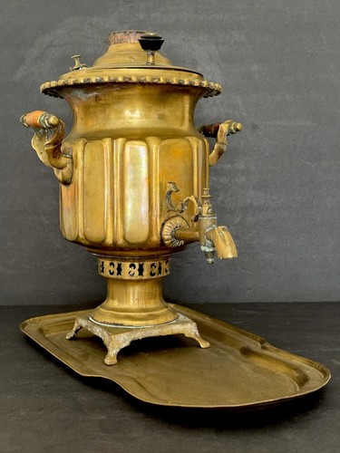 Brass russian samovar large - brass,
