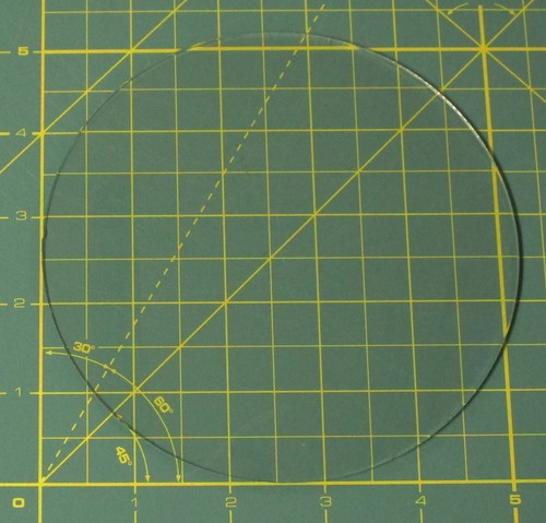 Convex glass dial - ¼”,