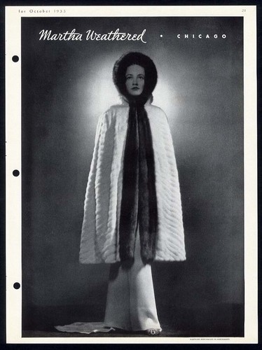 Martha weathered ermine fur - ermine,