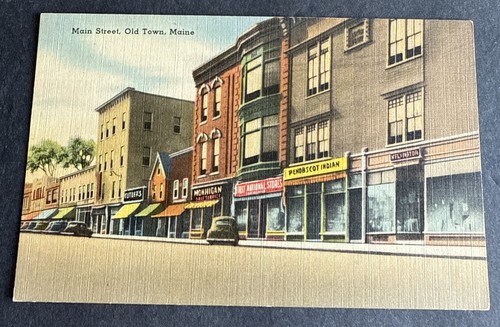 Postcard penobscot indian - postcard:,