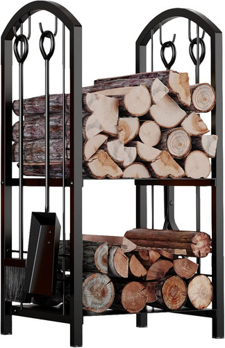 Wrought iron firewood log - iron,