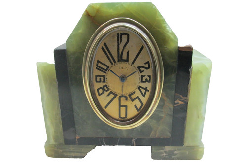 Antique french art deco - art, green