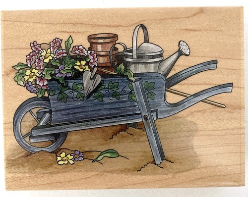 Wheelbarrow flowers rubber - wheelbarrow,