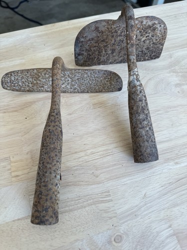 Pair antique primitive forged - antique,