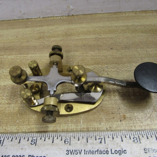 Morse code key - key, brass