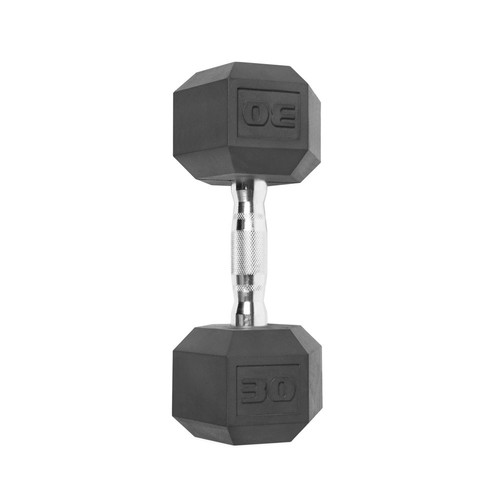 Pound dumbbell coated - 30, hex