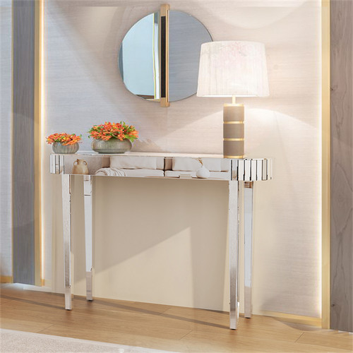 Ultra long silver - silver, mirrored