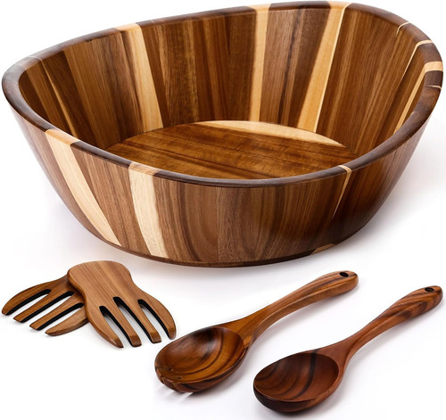 Wooden salad bowls - 12, inch
