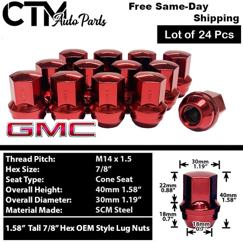 24x red gmc sierra yukon - 24x,