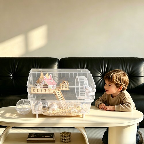 Acrylic hamster house - acrylic, house,