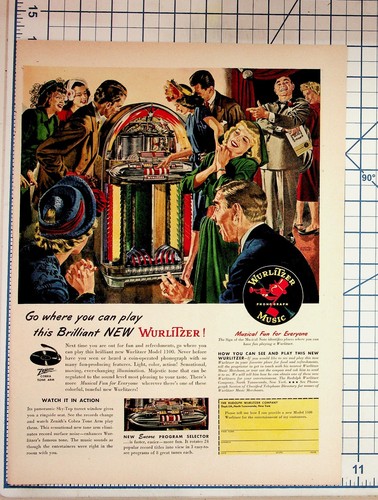 Vintage wurlitzer 1100 - wurlitzer, jukebox