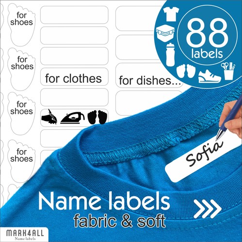 Fabric labels for clothes - fabric,
