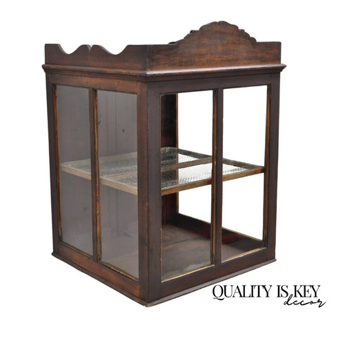 Antique wood glass - antique,