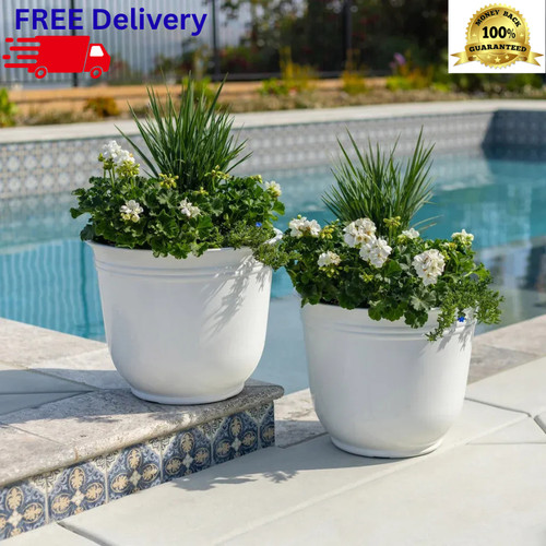 Pack resin planters - 18",