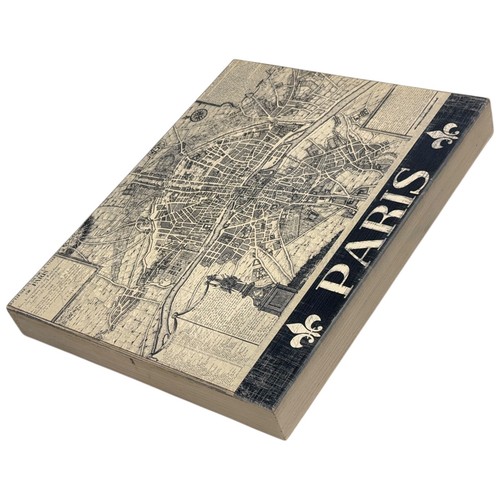 Vintage paris map wall - paris, art