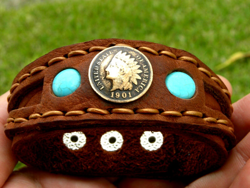 Cuff bracelet genuine buffalo - cuff,