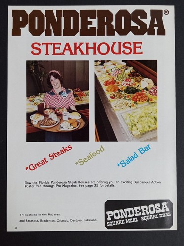 Ponderosa steakhouse magazine - ponderosa,