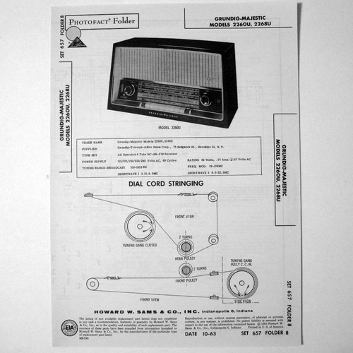 Grundig majestic models 2260u - grundig,