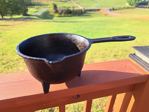 Antique cast iron sauce - sauce, bowl