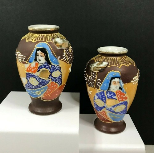 Vintage hand painted asian - hand,