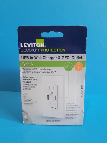 Leviton type usb wall - type, a
