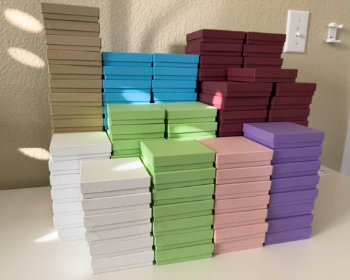 150 kraft jewelry boxes - kraft,