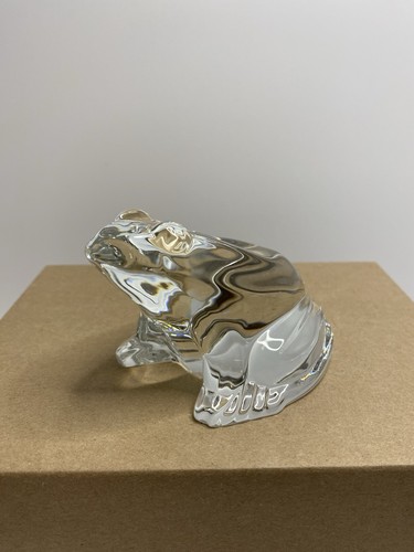 Baccarat frog figurine crystal - baccarat,