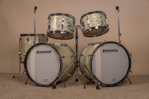 1960s ludwig rock duo white - ludwig,