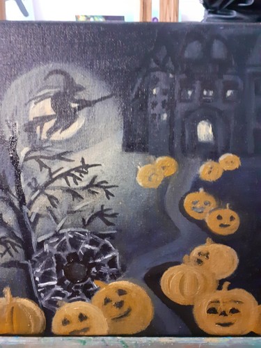Halloween the old castle - halloween,