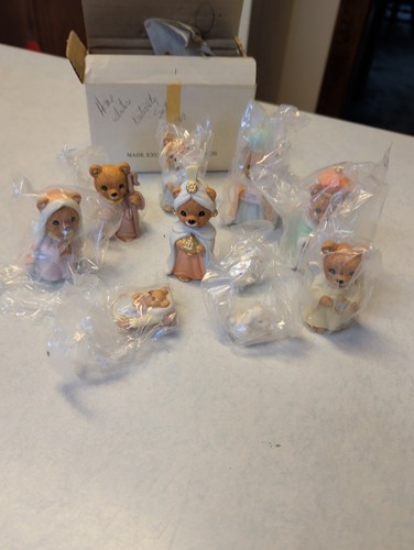 Vintage homco bear nativity - vintage,