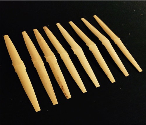 Gouged and shaped oboe cane - and,