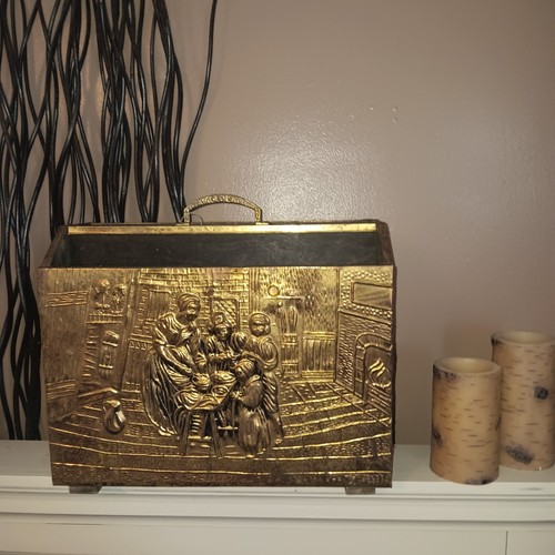 Vtg hammered brass - brass, metal