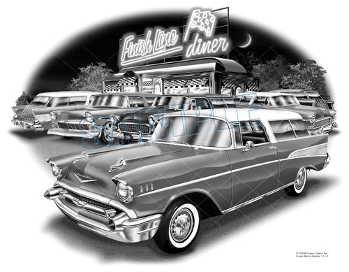 1957 chevy belair nomad - 1957,