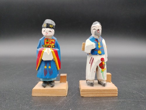 Vtg hand painted - painted, doll