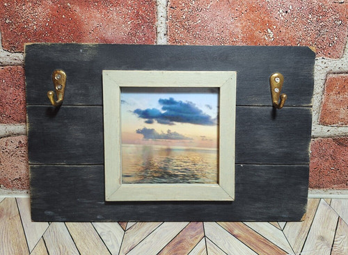 Navy blue nautical scene - blue,