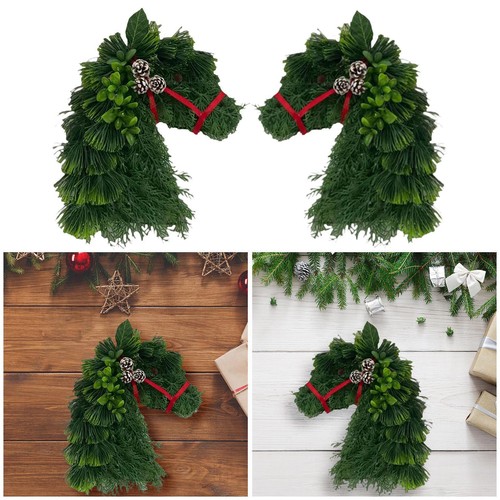Horse head christmas wreath - christmas,