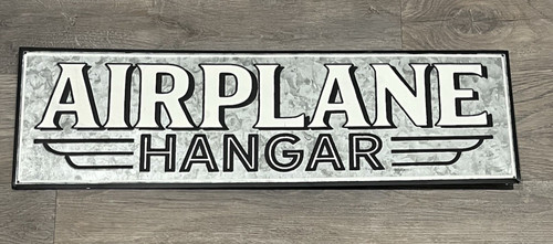 Airplane hanger sign - sign, metal