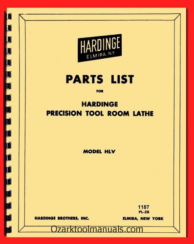 Hardinge hlv high speed - hardinge,