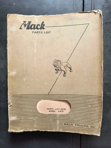 Mack truck a40s - truck, parts