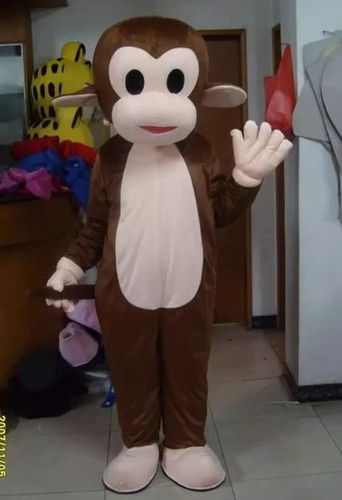 Adult monkey cartoon mascot - adult,