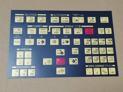 Cnc lathe operating keypad - cnc,