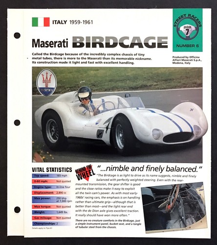 1960 maserati birdcage tipo - birdcage, 61